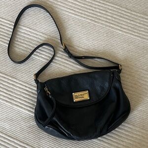 Marc Jacobs Classic Q Natasha Black Leather Crossbody Purse